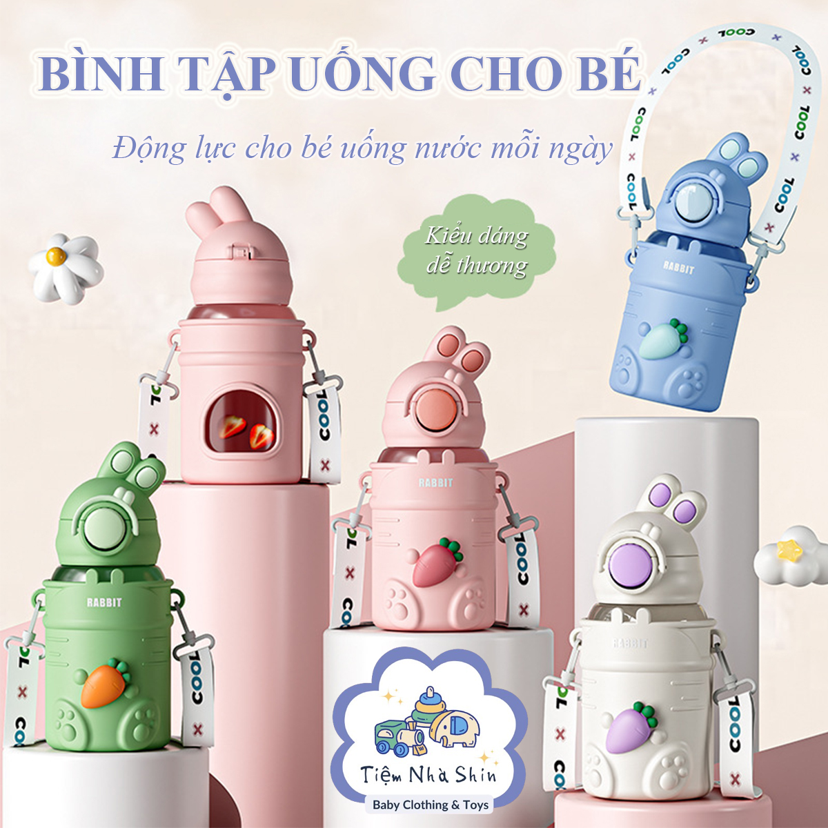 Bình nước trẻ em Regoo RG2045 680ml, ống hút chống sặc dung tích lớn dùng cho bé đi học, đi chơi và sinh hoạt hằng ngày.