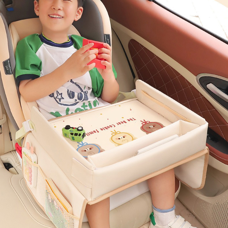 Bàn đa năng thông minh để ghế an toàn cho trẻ em trên ô tô - Bàn ăn đựng đồ chống thấm nước  - Bàn đa năng cho bé học tập và chơi mỗi khi đi xe mẫu mới 2026