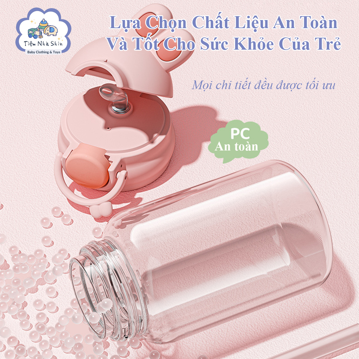 Bình nước trẻ em Regoo RG2045 680ml, ống hút chống sặc dung tích lớn dùng cho bé đi học, đi chơi và sinh hoạt hằng ngày.