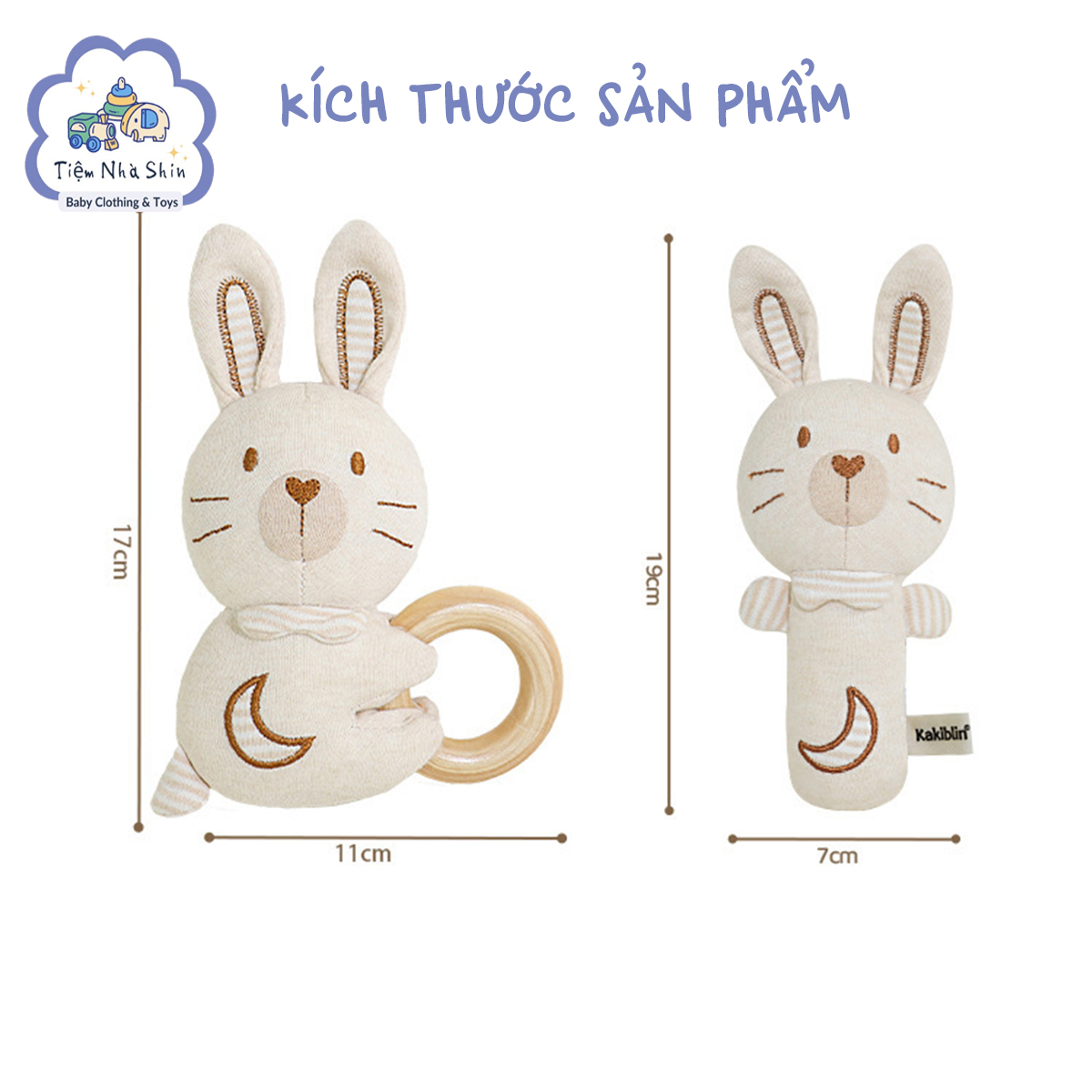 [Quà Sơ Sinh] Lục lạc sơ sinh Regoo bộ 2 món RG2049, vải sợi tre và gỗ rắn hữu cơ an toàn cho bé - Xúc xắc gặm nướu thú nhồi bông cho trẻ sơ sinh