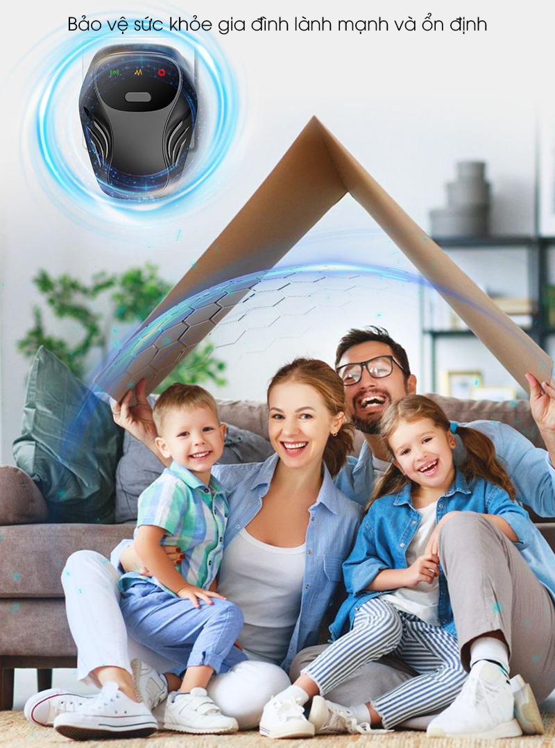 Máy đuổi côn trùng siêu âm Regoo RG1531, 3 mức tần số, loa kép, dùng cho không gian 20-50m²