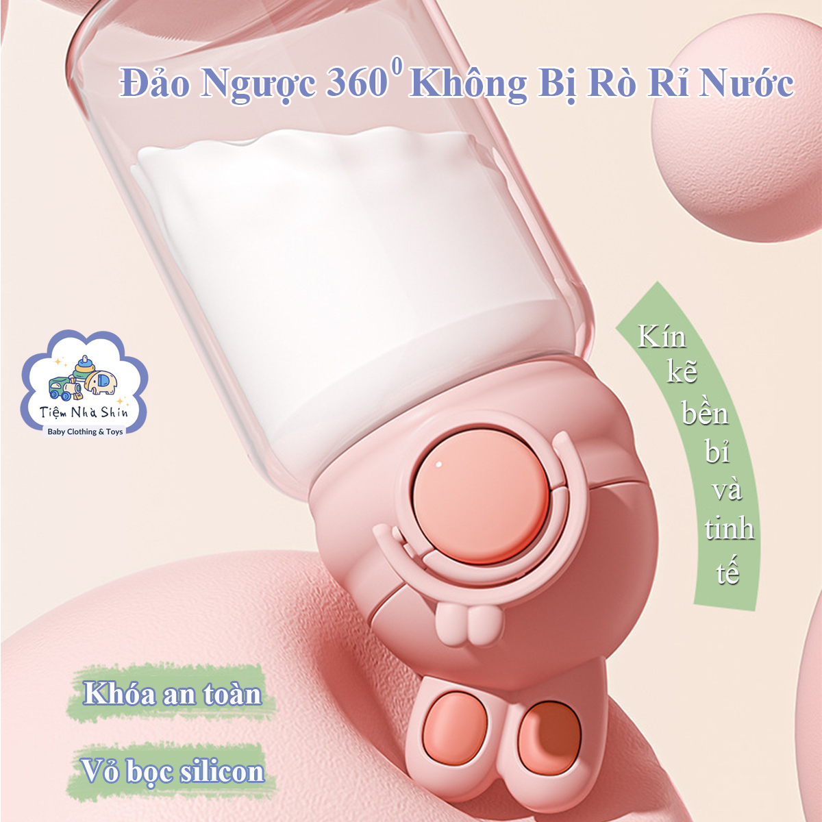 Bình nước trẻ em Regoo RG2045 680ml, ống hút chống sặc dung tích lớn dùng cho bé đi học, đi chơi và sinh hoạt hằng ngày.