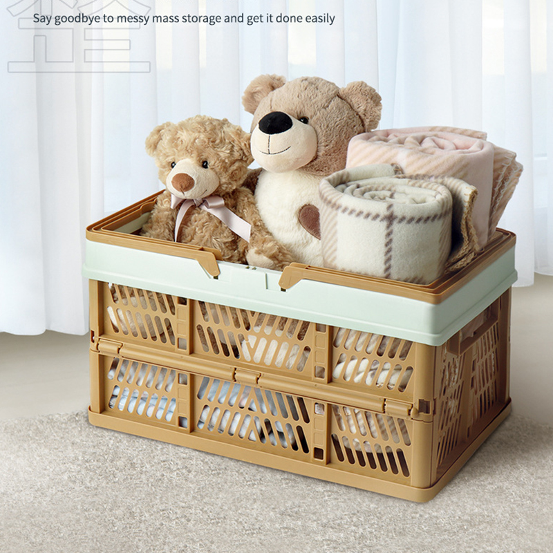 Giỏ nhựa gấp gọn Regoo RG141, nhựa PP, chịu lực 50kg, xách tay đi chợ siêu thị