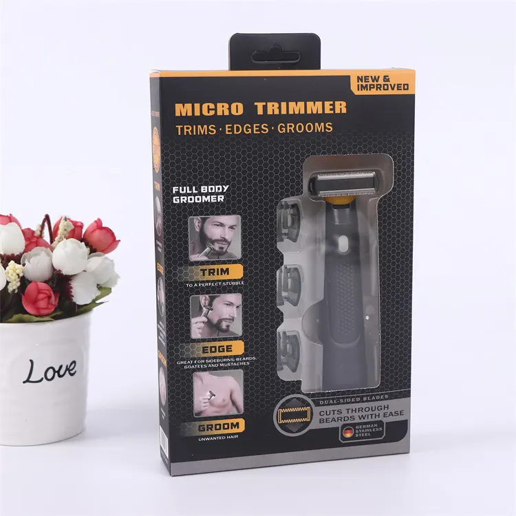 Máy tỉa lông body mini cầm tay RG1636, sạc tích điện, dài 15cm, pin 500–800mAh, dùng hơn 60 phút