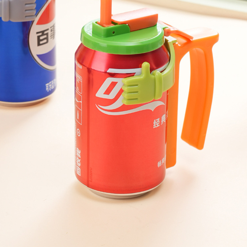 Nắp đậy lon nước Regoo RG3031, có tay cầm, giữ ống hút, nhựa PVC nhẹ dễ vệ sinh