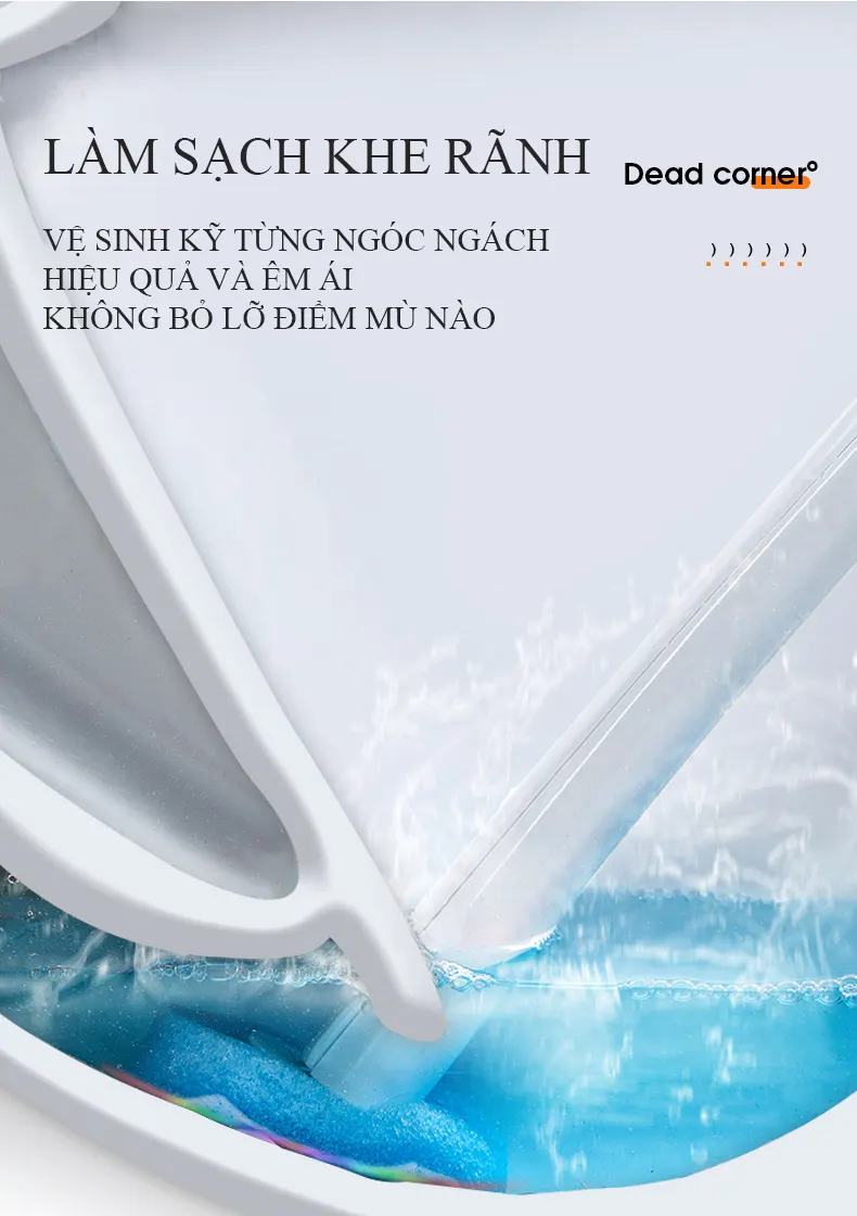 Bàn chải bồn cầu dùng một lần không góc chết RG1832, bộ cọ treo tường nhà vệ sinh có đầu thay thế thần thánh sẵn chất tẩy tự làm sạch nhà vệ sinh gia đình