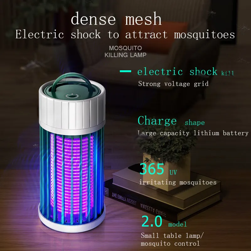 Đèn diệt muỗi Regoo E5, sạc USB, kiêm đèn ngủ ánh sáng vàng ấm