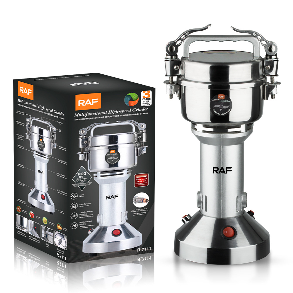 Máy nghiền bột khô Regoo RG143/R.7111, 950W, cối inox, xay cà phê ngũ cốc ớt khô