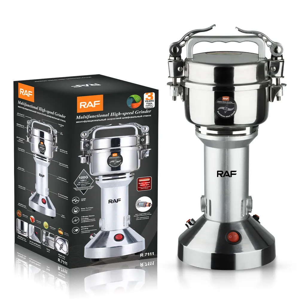 Máy nghiền bột khô Regoo RG143/R.7111, 950W, cối inox, xay cà phê ngũ cốc ớt khô