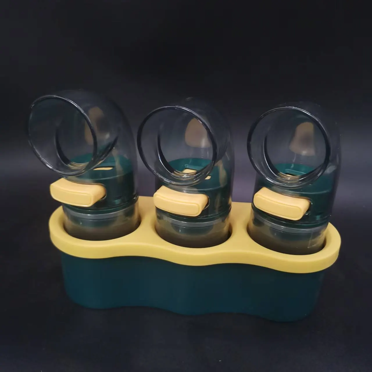 Bình đựng gia vị định lượng Regoo RG2031, bấm 0,5g/lần, bản 1 bình, set 2 hoặc set 3 có đế