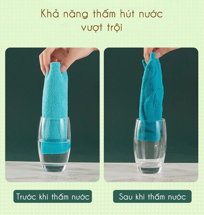 Khăn vải hộp rút Regoo Living hộp 20 khăn microfiber 20x20cm 250 gsm, thấm hút tốt, giặt dùng lại nhiều lần