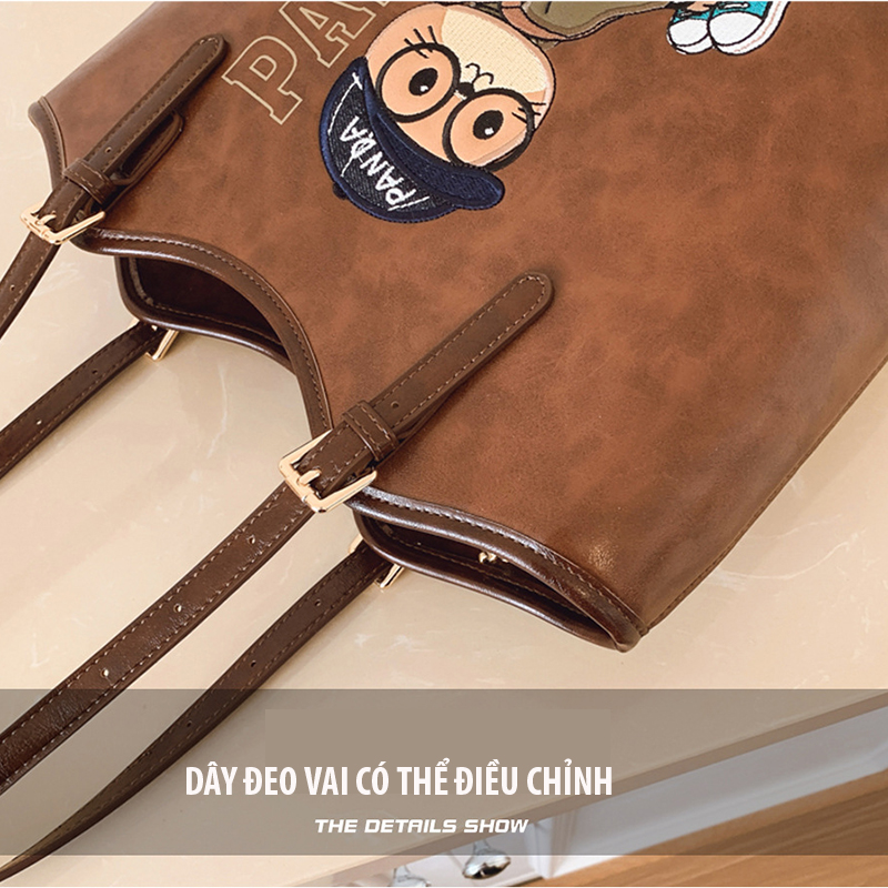 Túi đeo vai / túi xách tay nữ phong cách retro, túi xách công sở phù hợp đi làm, đi chơi và sử dụng hằng ngày bằng da PU cao cấp