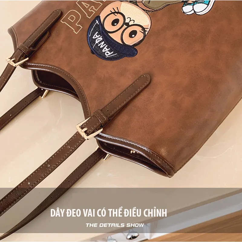 Túi đeo vai / túi xách tay nữ phong cách retro RG1637, túi xách công sở phù hợp đi làm, đi chơi và sử dụng hằng ngày bằng da PU cao cấp