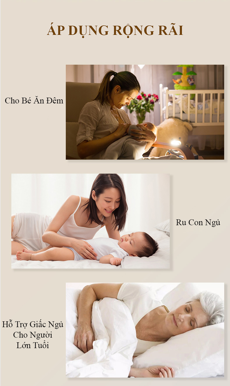 Đèn ngủ white noise Regoo, cảm ứng 7 màu, sạc Type-C, hẹn giờ, hỗ trợ thư giãn trước khi ngủ