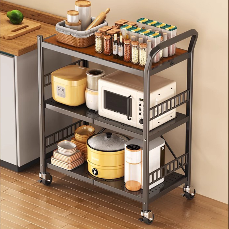 Kệ di động đa năng Regoo RG341, 3 tầng có bánh xe, thép cacbon sơn tĩnh điện