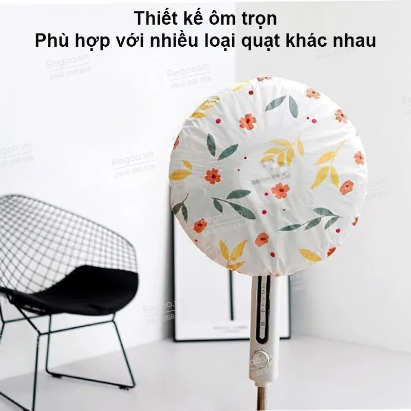 Túi bọc quạt Regoo RG2743 set 20 chiếc, phù hợp quạt điện thông dụng, giúp che phủ khi không sử dụng.