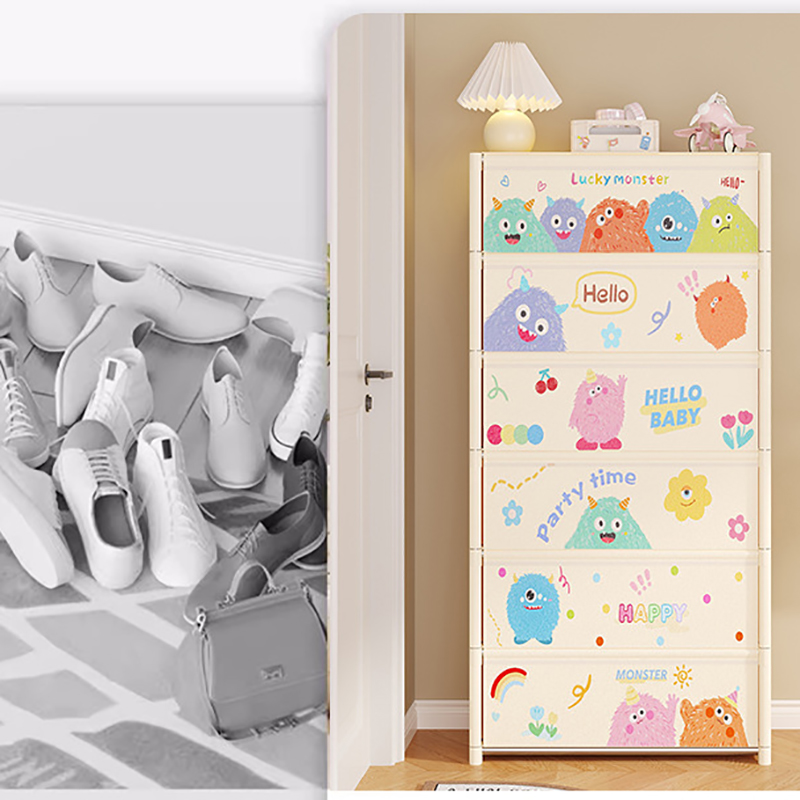 Tủ giày nhiều tầng Regoo RG3131 có cửa che trước, bản 3/5/6 tầng, chống bụi, hợp lối vào và phòng ngủ