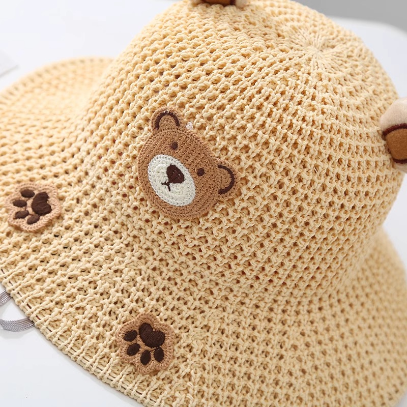 Mũ chống nắng trẻ em RG1642 kiểu bucket, vành rộng, phù hợp cho bé trai và bé gái, dùng đi chơi ngoài trời.