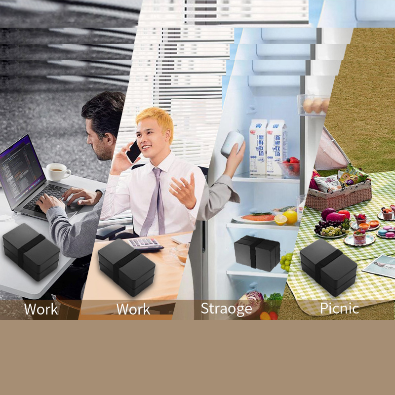 Hộp cơm 2 tầng Regoo, 800–1000ml, kèm túi giữ nhiệt, dùng được trong lò vi sóng