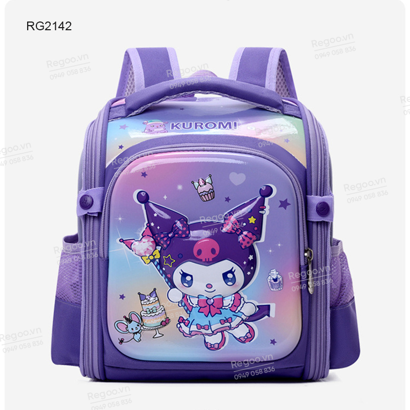 Balo chống gù mầm non Regoo vải Oxford cao cấp chống thấm RG2142, cặp sách trẻ em trợ lực, balo đi học nhiều ngăn cho bé trai bé gái