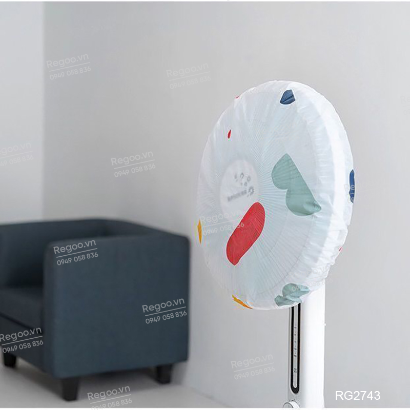 Túi bọc quạt Regoo RG2743 set 20 chiếc, phù hợp quạt điện thông dụng, giúp che phủ khi không sử dụng.