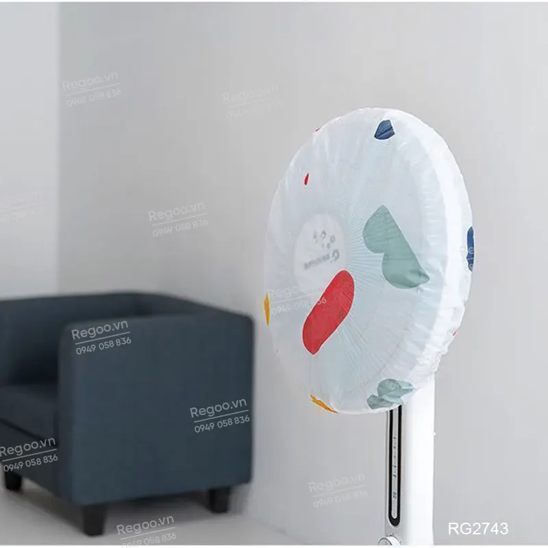 Túi bọc quạt Regoo RG2743 set 20 chiếc, phù hợp quạt điện thông dụng, giúp che phủ khi không sử dụng.