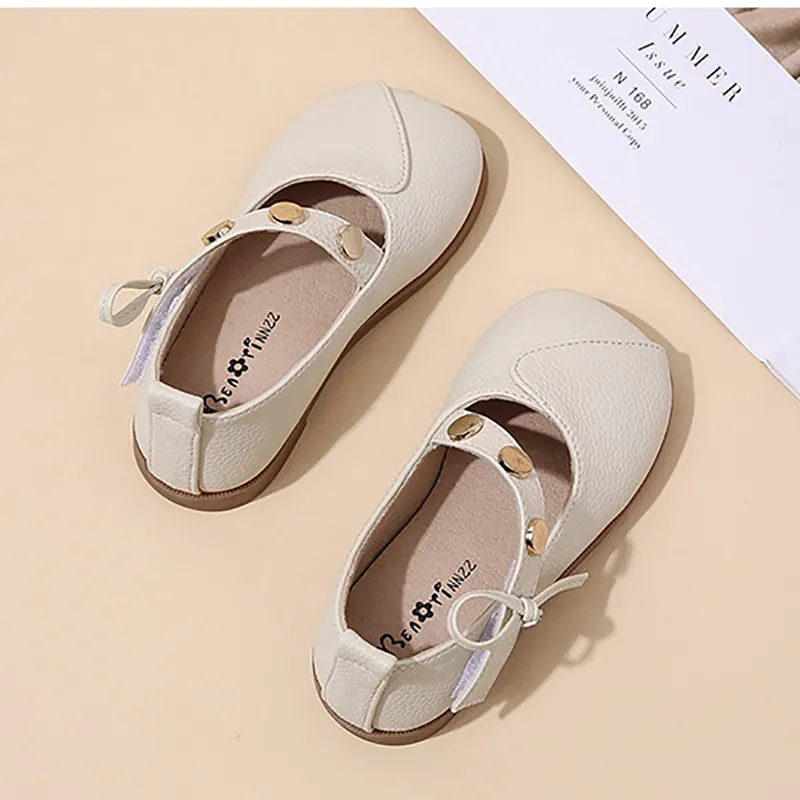 Giày bé gái công chúa Regoo RG2231 đế mềm chống trượt, quai dán Velcro, mặt giày PU