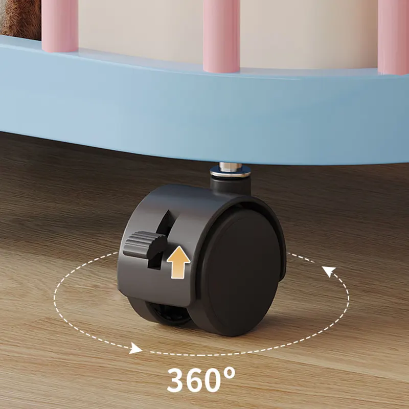 Giá treo quần áo xương rồng Regoo RG3134, để sàn 2 tầng, có bánh xe, size 60/80/100 cm