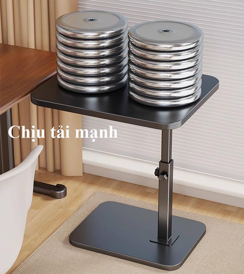 Bàn phụ nâng hạ evesigar / It's Home, chỉnh cao 45-80cm, chân chữ L, kê laptop và làm việc