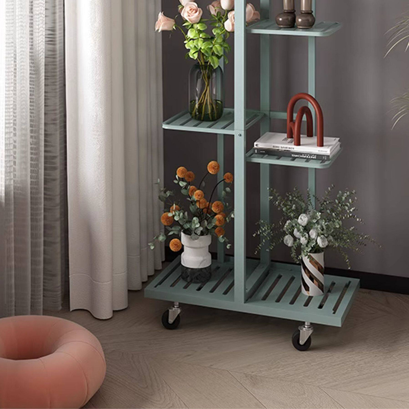 Kệ để chậu cây ban công, trang trí nhà Regoo RG1041 nhiều tầng đặt sàn, khung sắt sơn tĩnh điện phong cách tối giản hiện đại.