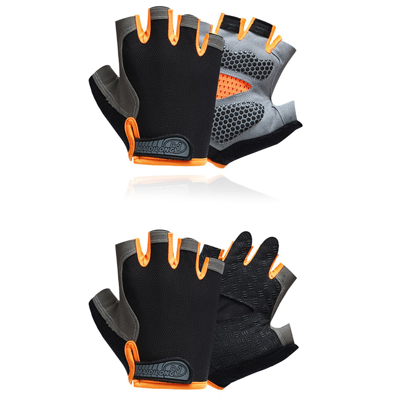 Găng tay đạp xe nửa ngón Regoo RG1635, thoáng khí mùa hè, lòng bàn tay tăng bám