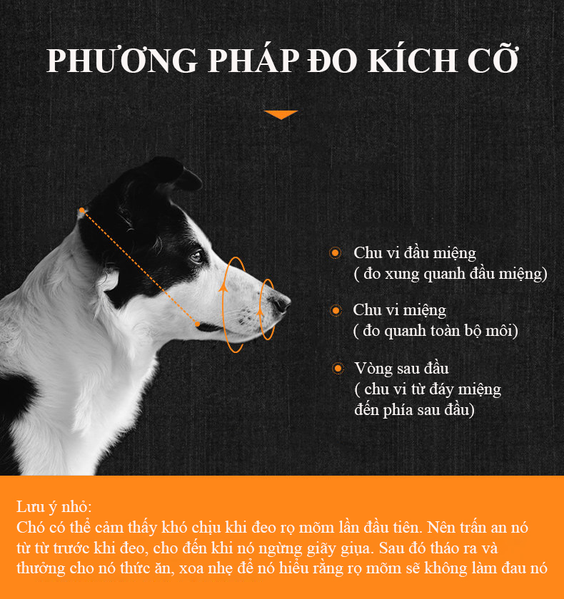 Rọ mõm chó da PU chống cắn chống sủa chống ăn bậy, mõm chó cho chó nhỏ vừa lớn, phụ kiện huấn luyện chó XS  - XXL
