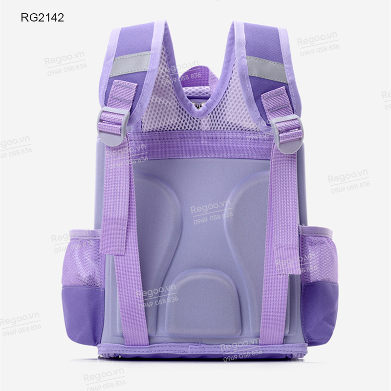 Balo chống gù mầm non Regoo vải Oxford cao cấp chống thấm RG2142, cặp sách trẻ em trợ lực, balo đi học nhiều ngăn cho bé trai bé gái