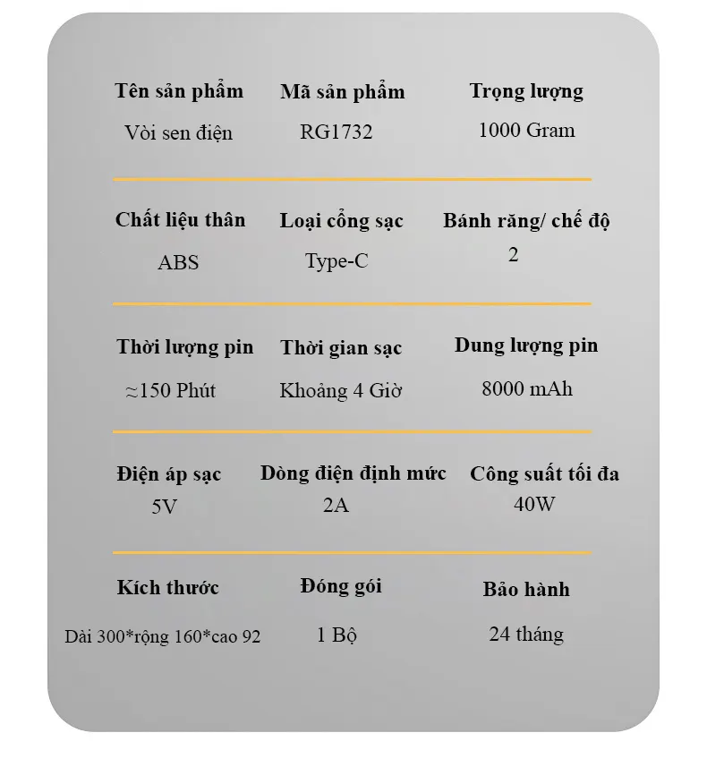 Bộ vòi sen điện ngoài trời tắm rửa đa năng di động RG1732 dùng cho cắm trại, dã ngoại, ký túc xá hoặc tắm nhanh ngoài trời - Bảo hành 24 Tháng
