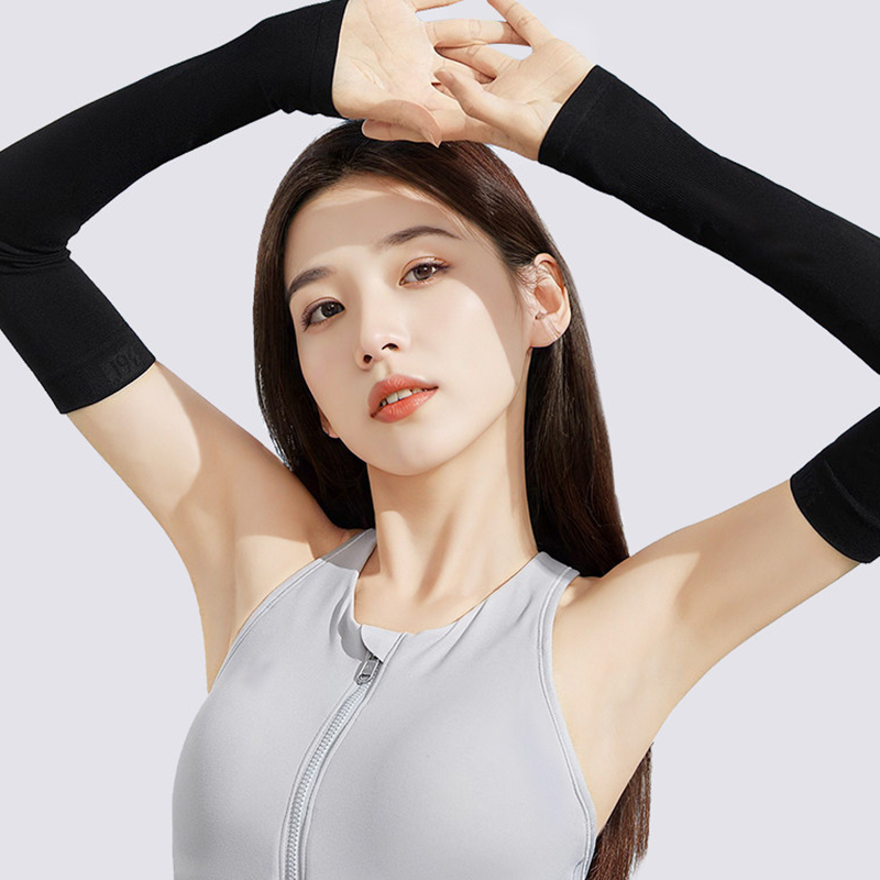 Ống tay chống nắng RG643 UPF50+ freesize, vải lụa băng mát co giãn, che phủ tay khi đi ngoài trời