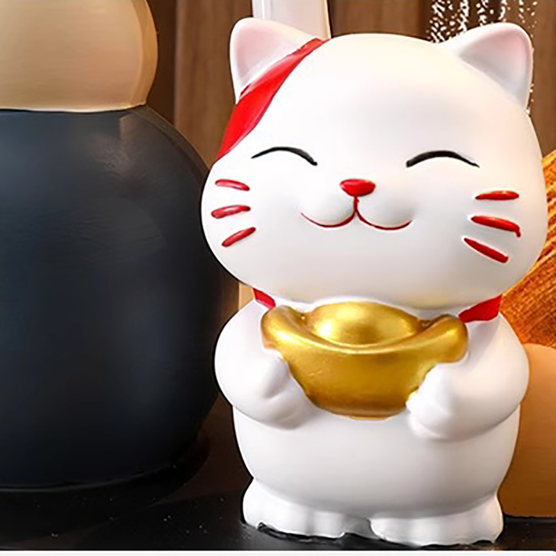 Tranh cát mèo thần tài Regoo RG342, cát chảy thư giãn, decor lối vào và quà tặng tân gia