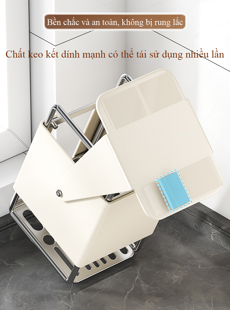 Giá đỡ dao bếp xoay 30 độ có khay thoát nước để bàn