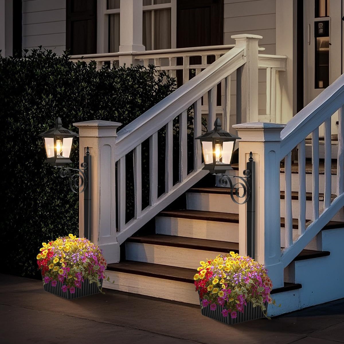 Đèn cắm chậu trồng cây năng lượng mặt trời Regoo RG3138, IP44, sáng khoảng 6–12 giờ, decor sân vườn ngoài trời