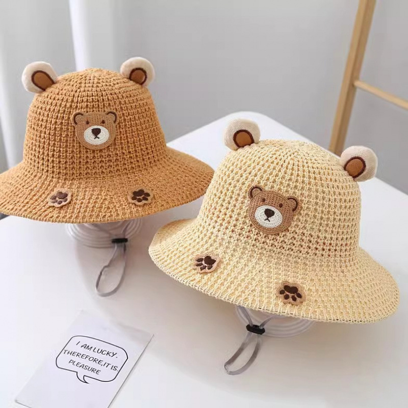 Mũ chống nắng trẻ em RG1642 kiểu bucket, vành rộng, phù hợp cho bé trai và bé gái, dùng đi chơi ngoài trời.