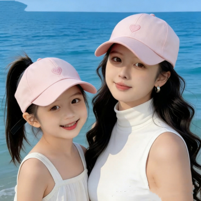 Mũ lưỡi trai mẹ và bé Regoo RG1643, vải cotton có chỉnh size, có size cho bé và cho mẹ