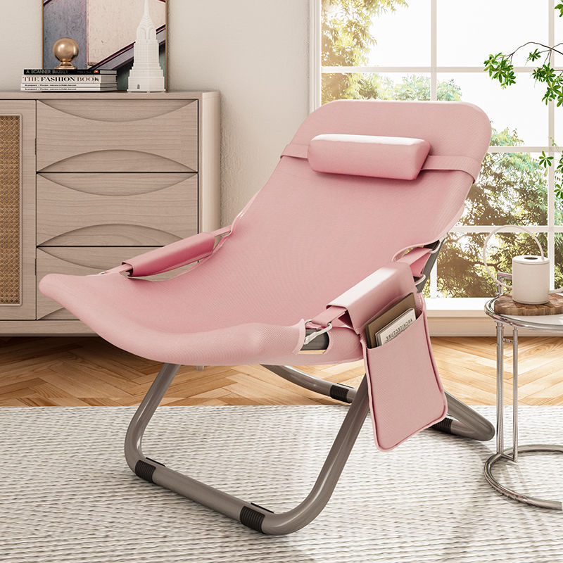 Ghế tựa thư giãn nghỉ trưa gấp gọn Regoo RG1741, khung kim loại, 3 mức điều chỉnh, dùng tại nhà, không kèm đôn