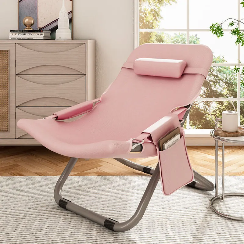 Ghế tựa thư giãn nghỉ trưa gấp gọn Regoo RG1741, khung kim loại, 3 mức điều chỉnh, dùng tại nhà, không kèm đôn