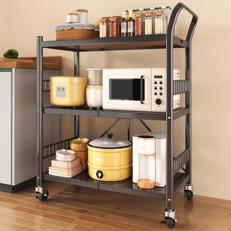 Kệ di động đa năng Regoo RG341, 3 tầng có bánh xe, thép cacbon sơn tĩnh điện