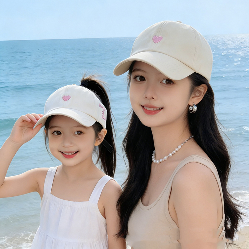 Mũ lưỡi trai mẹ và bé Regoo RG1643, vải cotton có chỉnh size, có size cho bé và cho mẹ