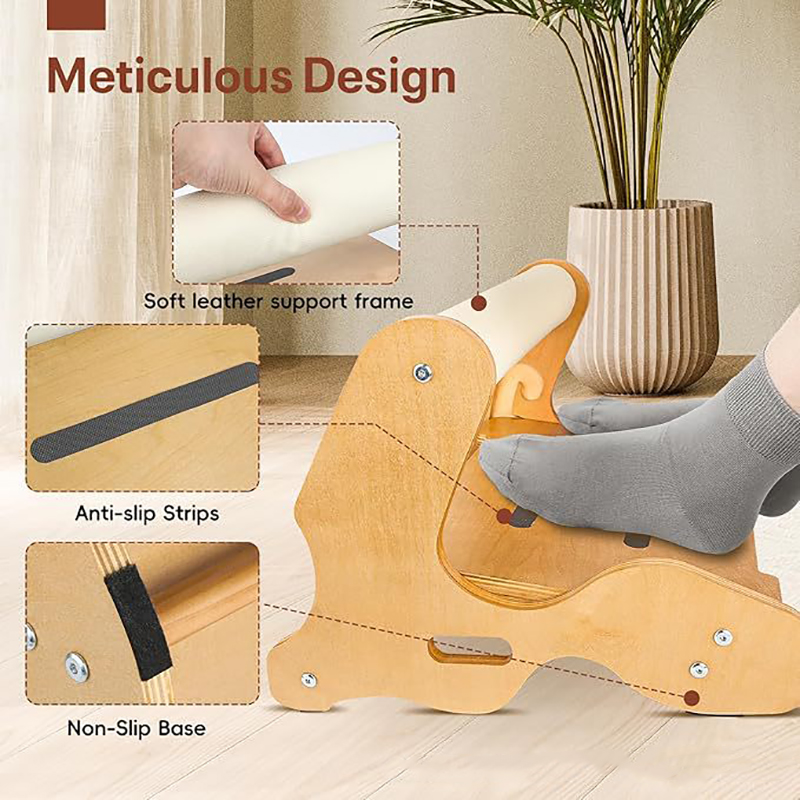 Bệ gác chân gỗ Regoo RG3134 chỉnh 3 góc 0-15-24 độ, đế chống trượt, đặt dưới bàn làm việc hoặc sofa