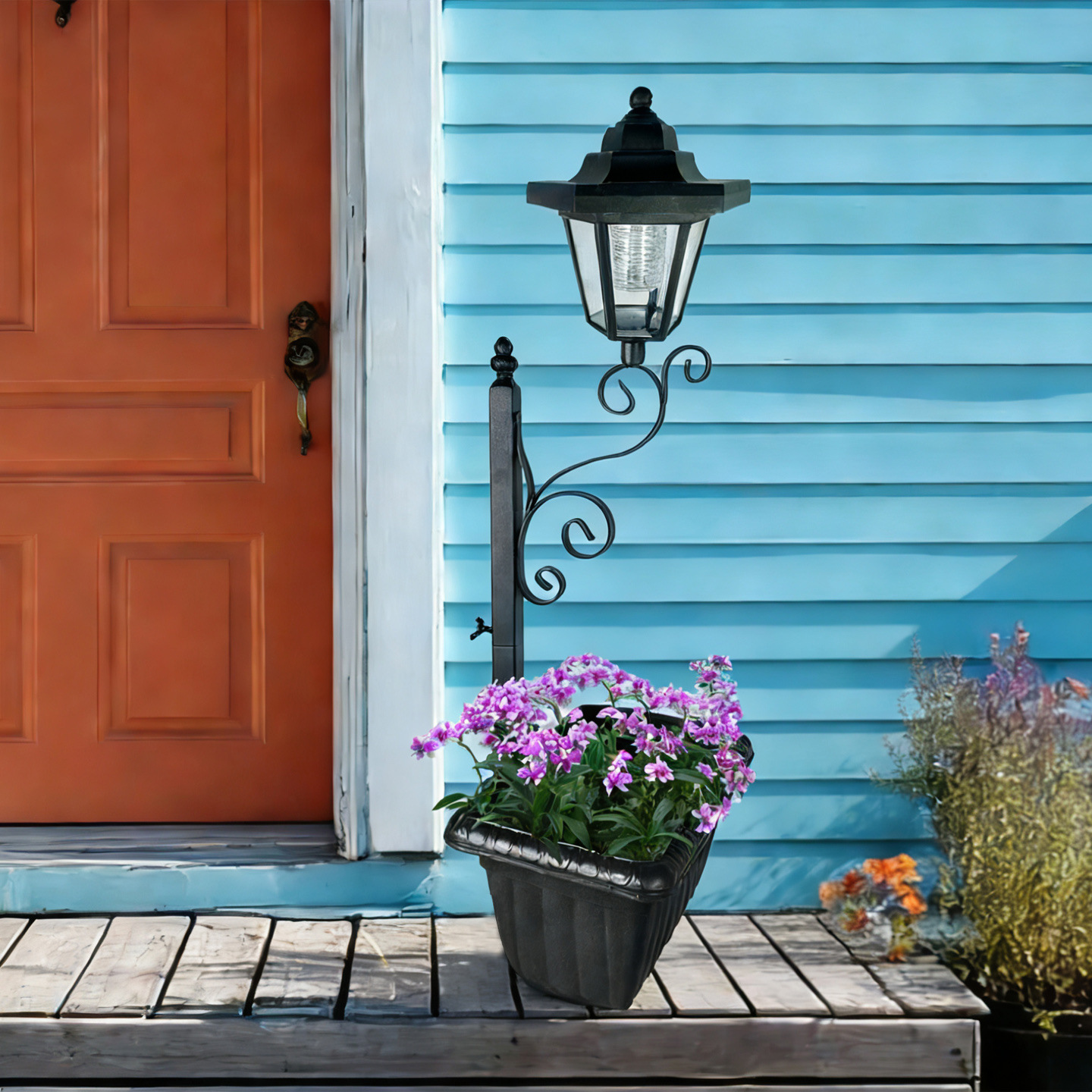 Đèn cắm chậu trồng cây năng lượng mặt trời Regoo RG3138, IP44, sáng khoảng 6–12 giờ, decor sân vườn ngoài trời