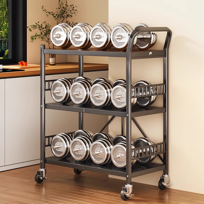 Kệ di động đa năng Regoo RG341, 3 tầng có bánh xe, thép cacbon sơn tĩnh điện