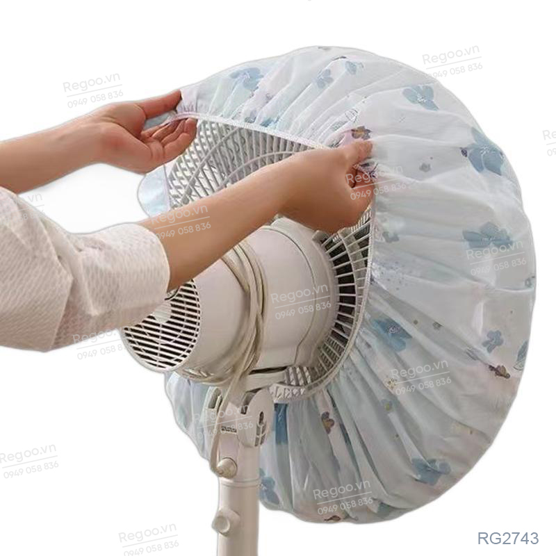 Túi bọc quạt Regoo RG2743 set 20 chiếc, phù hợp quạt điện thông dụng, giúp che phủ khi không sử dụng.