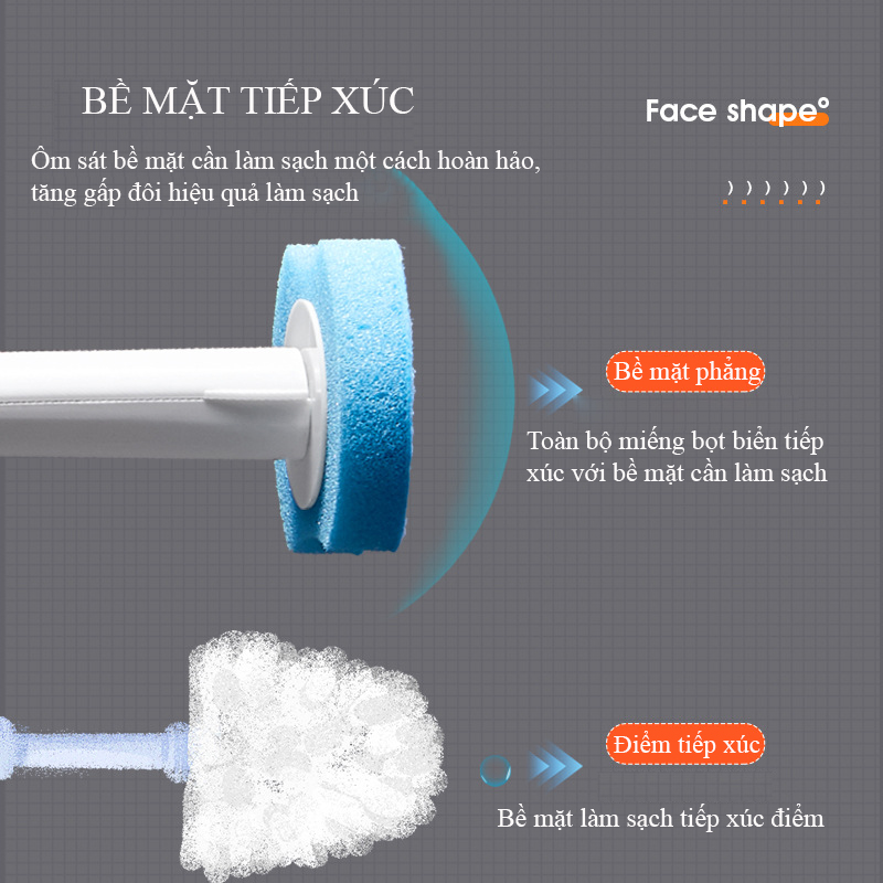 Bàn chải bồn cầu dùng một lần không góc chết, bộ cọ treo tường nhà vệ sinh có đầu thay thế thần thánh sẵn chất tẩy tự làm sạch nhà vệ sinh gia đình
