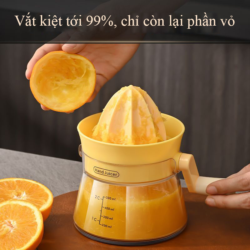 Máy ép trái cây quay tay Regoo dùng trong gia đình, phù hợp ép cam và trái cây mọng nước RG2034